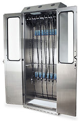 Harloff SureDry Painted Low Carbon Steel 60" Wide Scope Drying Cabinet (2 Each 30" Cabinets) Capacity of 20 Scopes, - photo 2