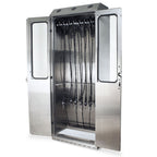 Harloff SureDry Stainless Steel Wall Mounted Scope Cabinet, 24" Wide by 48" High, for Storing 4 Bronchoscopes or