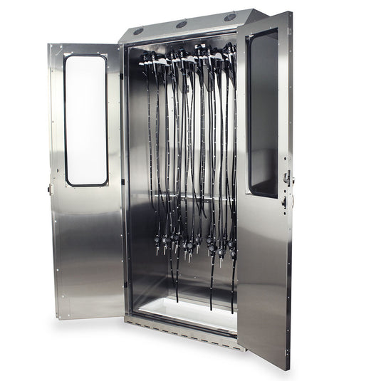 SureDry High Volume 16 Scope Drying Cabinet, Stainless, Key Lock, SCSS8044DRDP