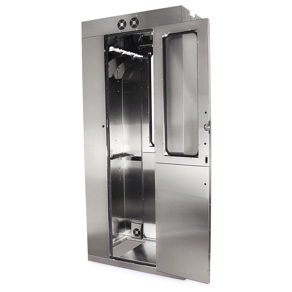 Scope Cabinet, Side Mounted - Steel with Clear Plexiglass Door, Key-Locking. Mounts to Left Side of Cart. (Holds Two sc Secondary image