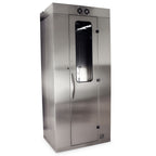 Harloff Scope Cabinet, Side Mounted - Steel with Clear Plexiglass Door, Key-Locking. Mounts to Left Side of Cart.