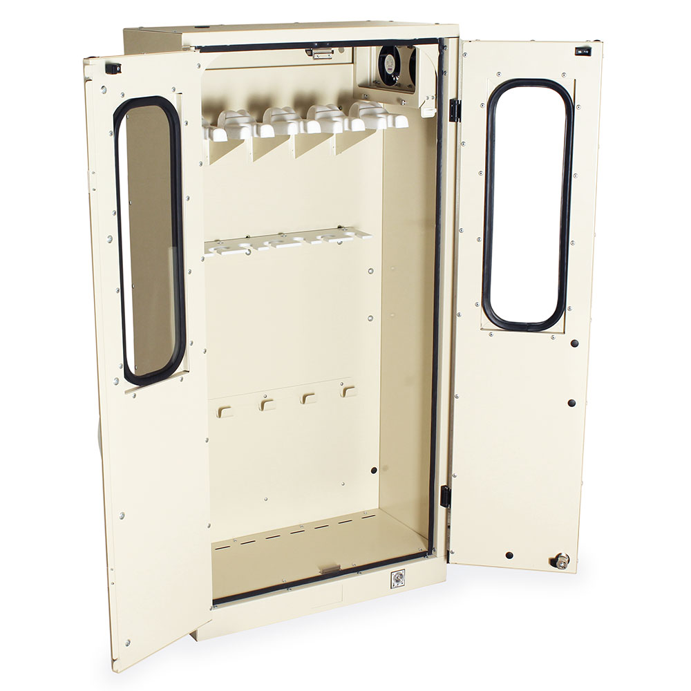 Harloff SureDry Panted Low Carbon Steel Wall Mounted Scope Cabinet, 24" Wide by 48" High – SCW2448DRDP-5ARM Secondary image