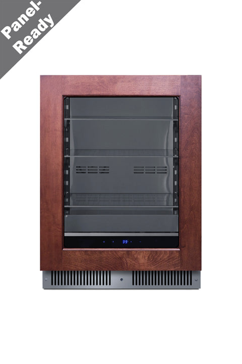 Shallow 18" deep 24" wide undercounter beverage center