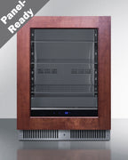 Shallow 18" deep 24" wide undercounter beverage center