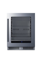 Shallow 18" deep 24" wide undercounter beverage center