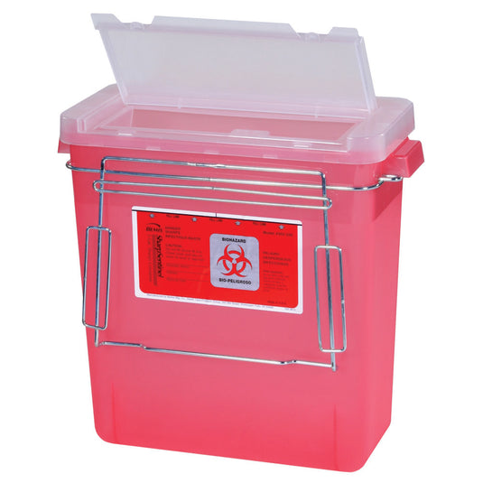 Three Gallon Sharps Container for M-Series or A-Series Carts, Direct Mount, SHARPSDM