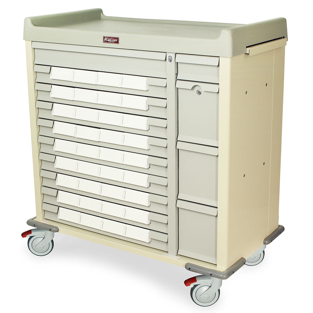Harloff Standard Line Med-Bin Cart with ELECTRONIC Lock with Proximity Badge Reader – SL36BIN5-ELP Secondary image