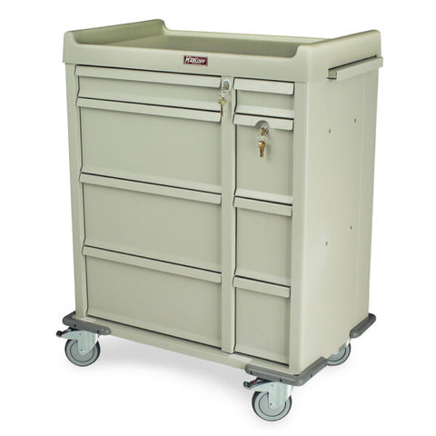 Harloff Standard Punch Card Cart with BEST® Lock on Cabinet, Capacity of 600 Cards, Standard Package Includes Pull-out