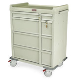 Aluminum Universal Line, WIDE Punchcard Cart, Keylocking. Standard Package Includes Large Drawer Dividers, Pull-Out Sid