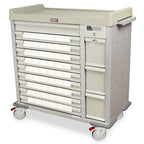 Standard Line Med-Bin Cart with Electronic Locking Keypad Access, BEST® Lock Over-ride on Cabinet, includes 42-each 3.5-