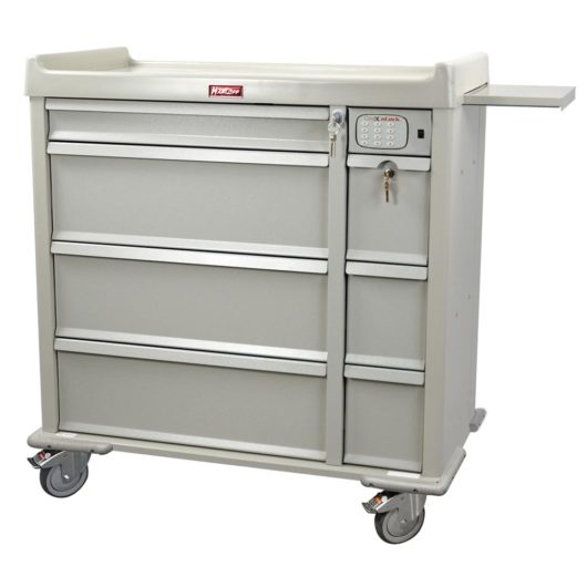 Punch Card Medication Cart with Electronic Keypad Lock, 750 Punch Card Capacity, SL600PC-EKC