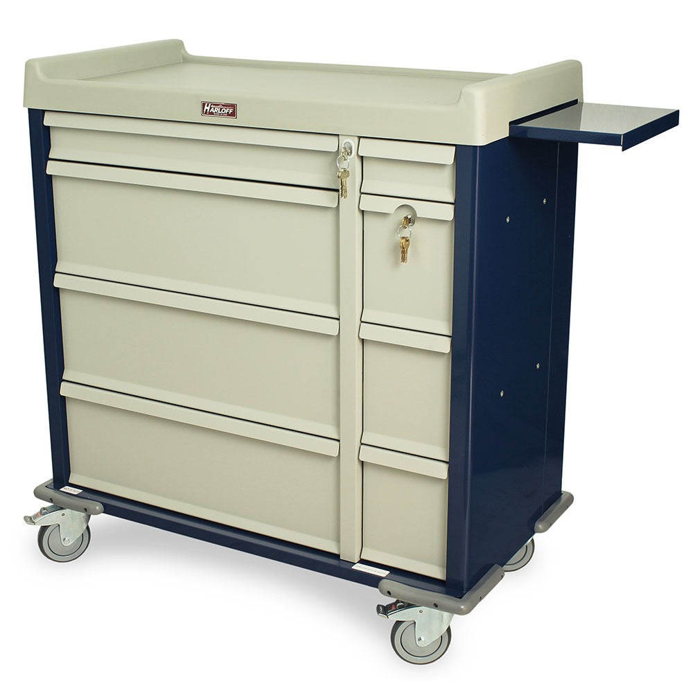 Malignant Hyperthermia Cart with 1.0 Cubic Feet Medical Grade Refrigerator
