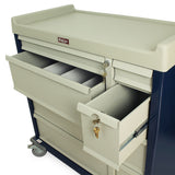 Harloff Standard Punch Card Cart with BEST® Lock on Cabinet, Capacity of 750 Cards, Standard Package Includes Pull-out