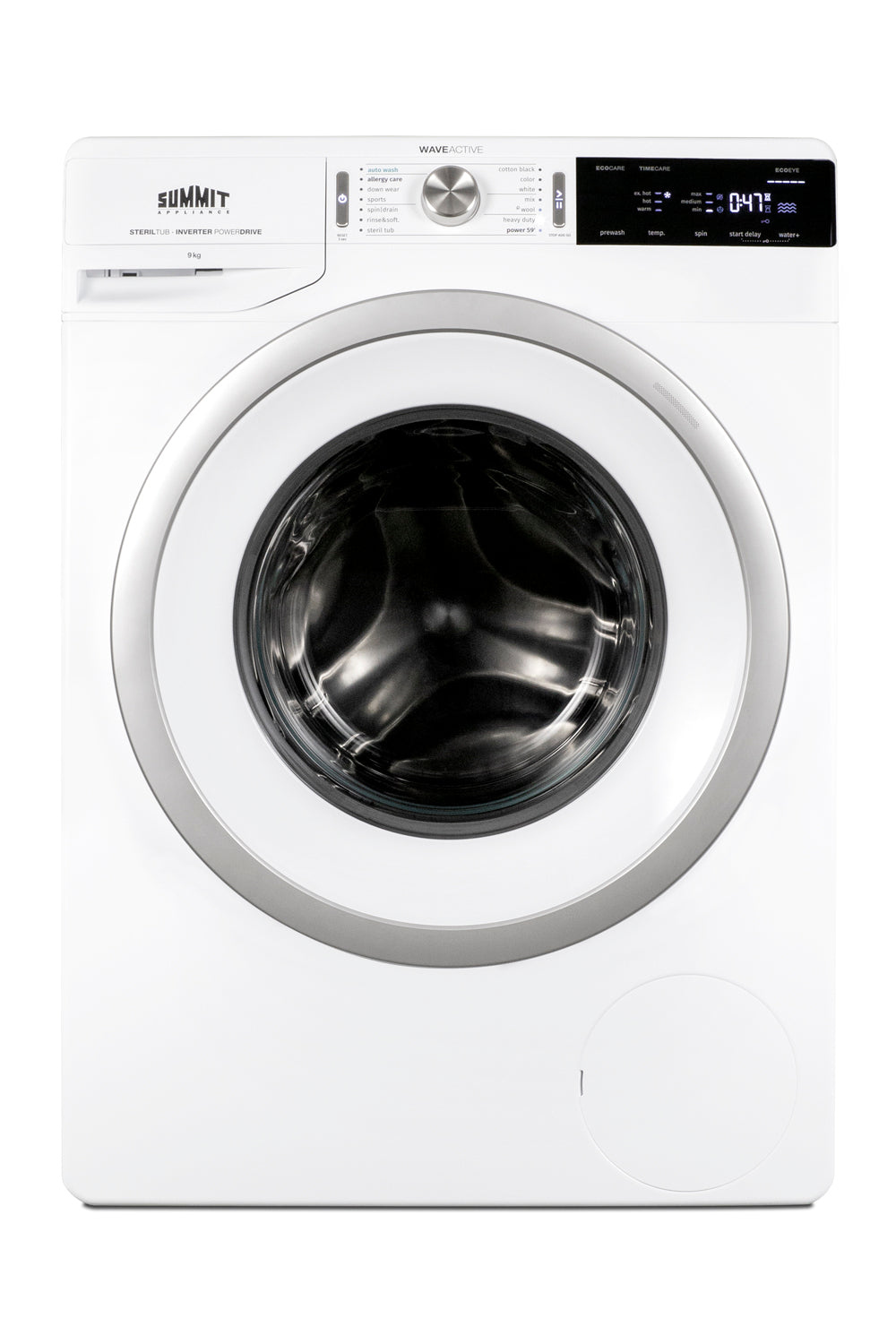 European 24" wide 220V front-loading washer