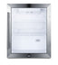 Outdoor compact commercial beverage center with lock