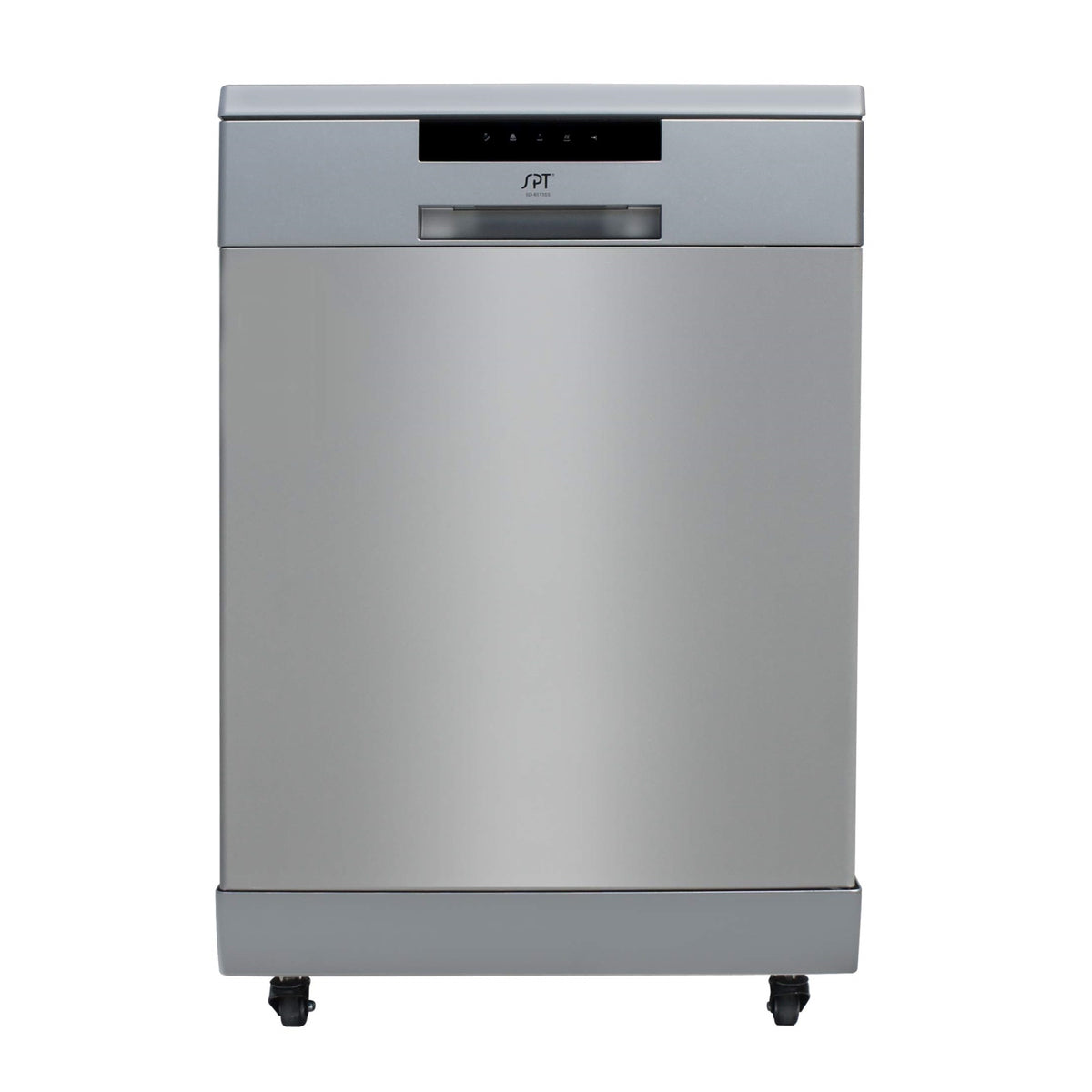 Accucold 24" wide ENERGY STAR certified ADA height dishwasher in stainless steel with top-mount controls