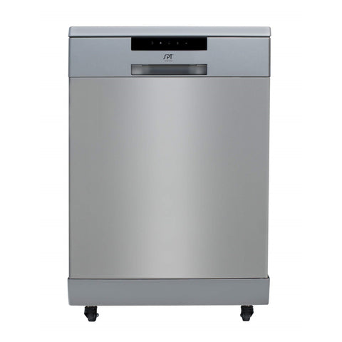 Accucold 24" wide ENERGY STAR certified ADA height dishwasher in stainless steel with top-mount controls