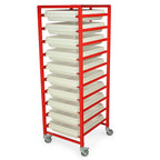 Harloff Scope Transport Cart, Dirty/Clean, All Aluminum Welded construction, Powder Coat – STC-AL10-WB