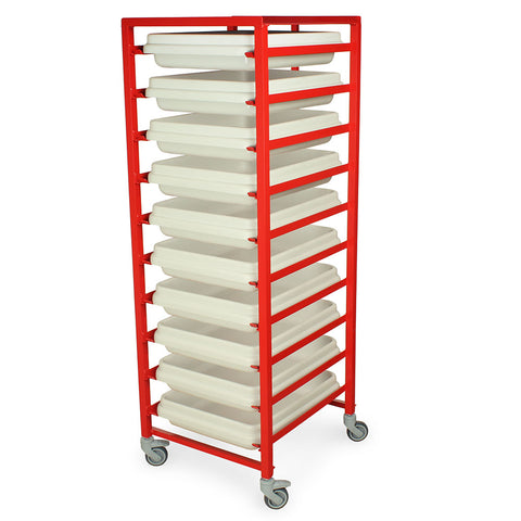 Harloff Scope Transport Cart, Dirty/Clean, All Aluminum Welded construction, Powder Coat – STC-AL10-WB