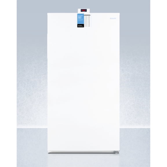 Upright 22 cu.ft. convertible freezer/refrigerator in white Main image