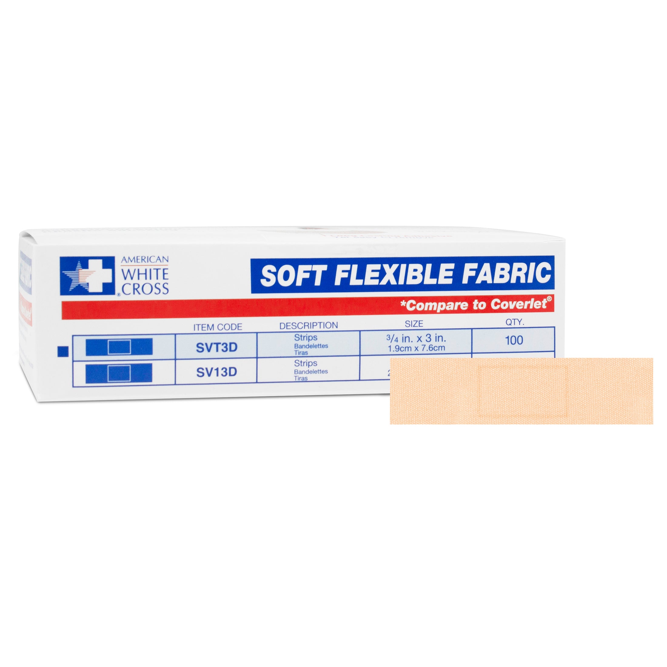 Soft Flexible Fabric Adhesive Bandages 3/4 x 3 Main image