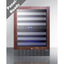 Dual zone built-in wine cellar with panel-ready glass door, full extension shelves, digital thermostat, and black cabine