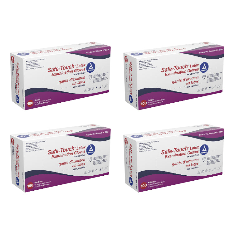 Dynarex Safe-Touch Latex Exam Gloves - Powder-Free - photo 2