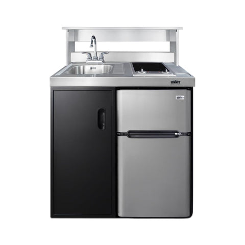 Accucold Stainless steel appliance station for 36" wide combination kitchens