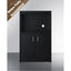Storage cabinet with space for microwave, ships fully assembled