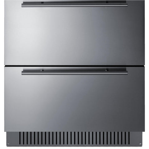 Accucold 30" wide built-in undercounter ADA height 2-drawer outdoor all-refrigerator, ADA (Model SPR3032DADA)