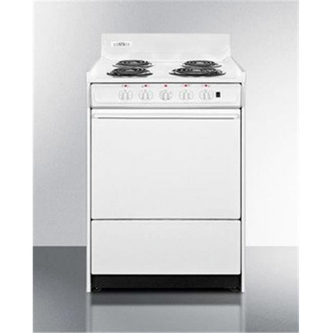 Accucold 24" Wide Electric Range with Indicator Lights and a Three-prong Line Cord