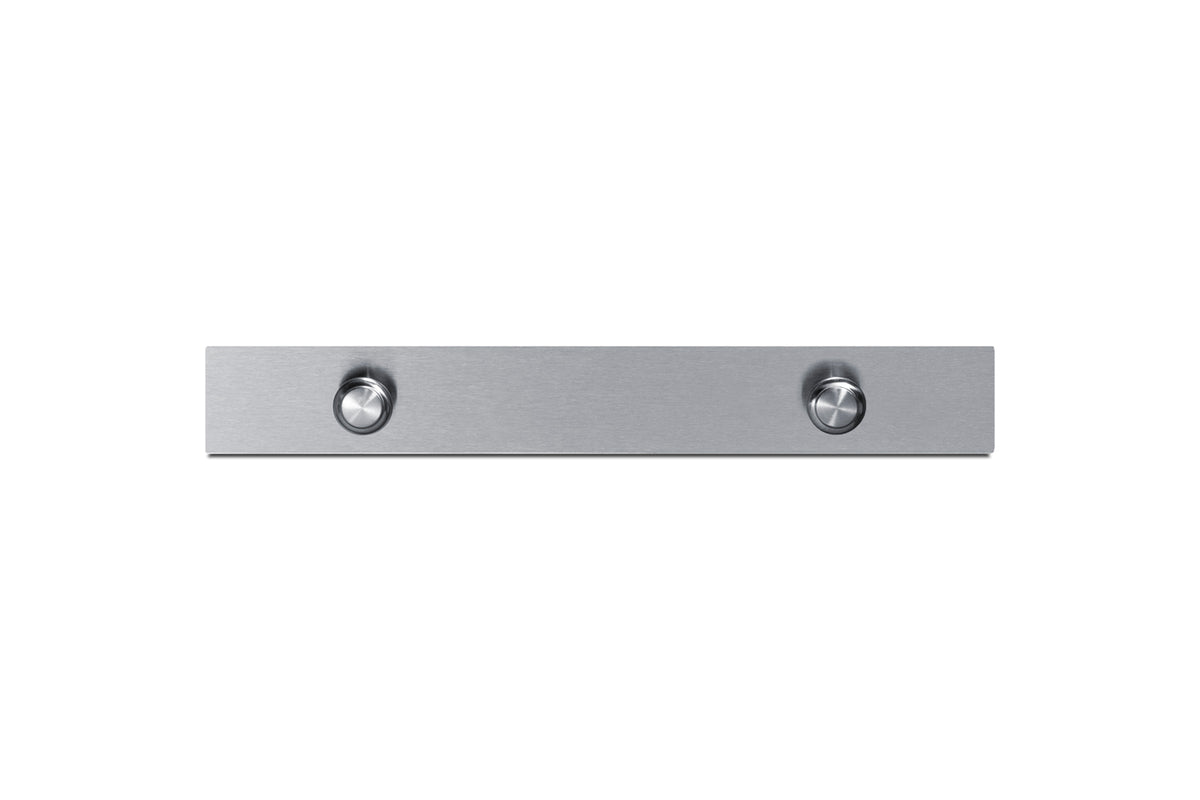Slide-out drawer in stainless steel for installation on top of lower under counter refrigerators