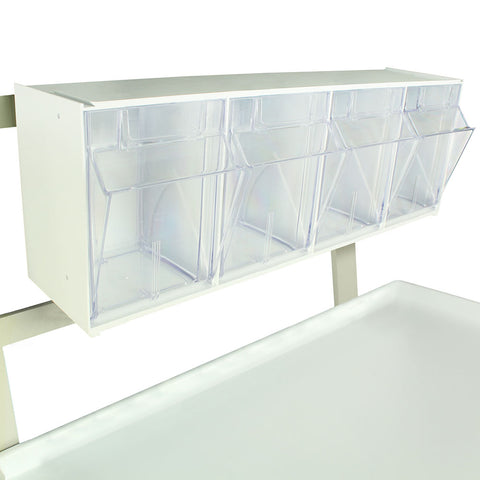 Medical Tilt Bin, Rail Clip Mount