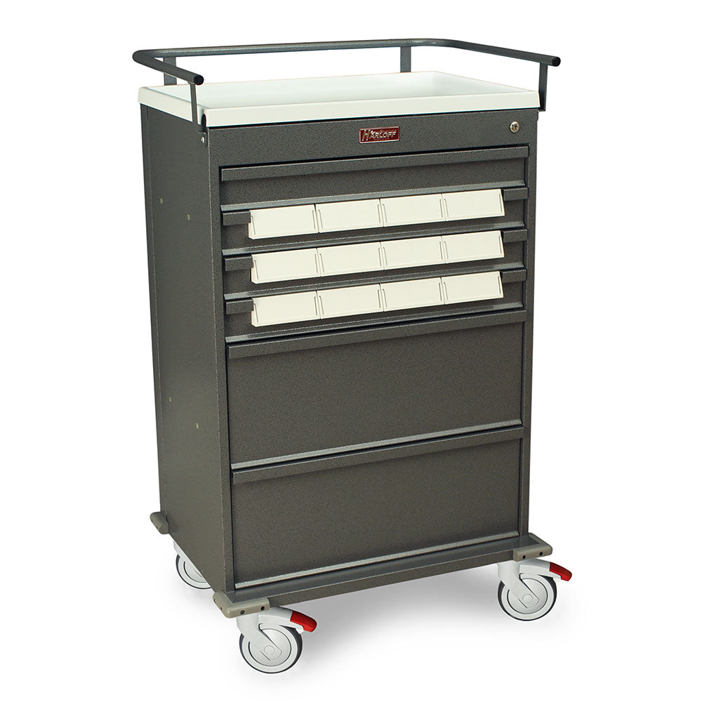 Harloff Value Line Bin Cart with Key Lock, Includes 12 each 5" Bins – VLT12BIN5-EKC Secondary image