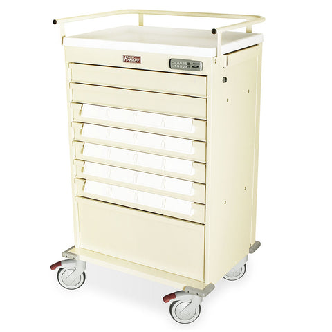 Harloff Value Med-Bin Cart with Basic Electronic Pushbutton Lock with Key Lock Override – VLT20EBIN5SP