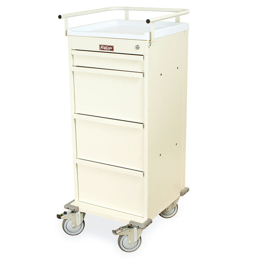 Value Punch Card Medication Cart for Seniors, 300 Punch Card Capacity, Key Lock, VLT240PC