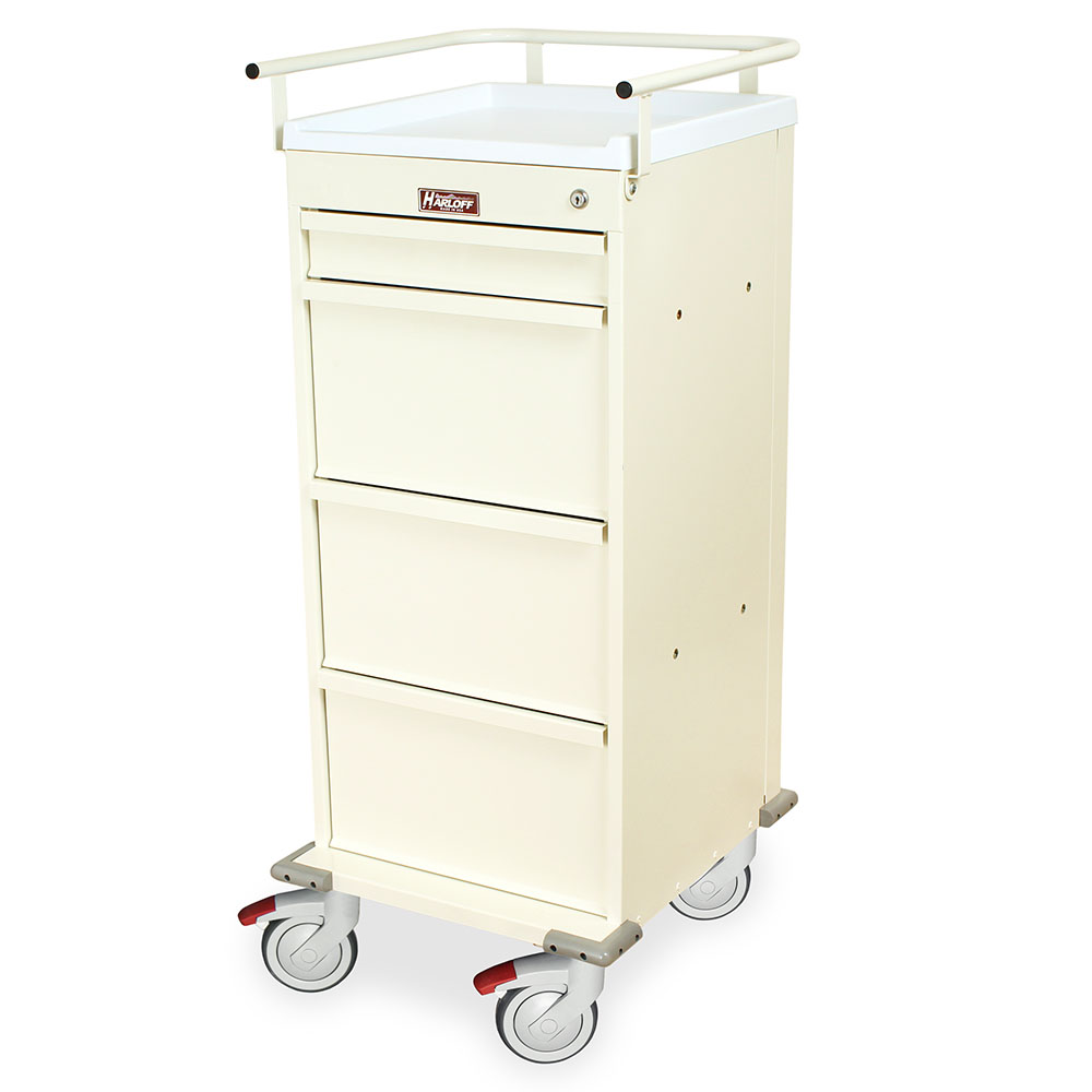 Value Punch Card Medication Cart for Seniors, 300 Punch Card Capacity, Key Lock, VLT240PC