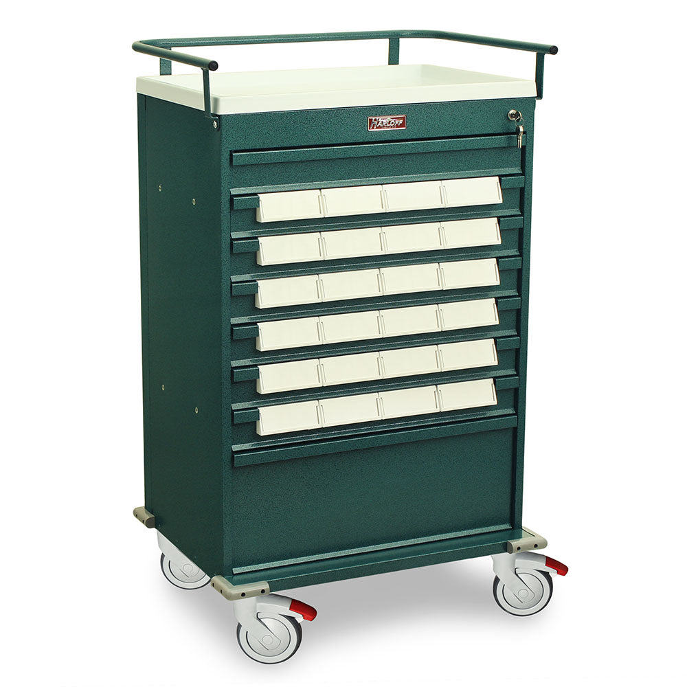 Harloff Value Med-Bin Cart with Key Lock, includes 24-each 5-inch Bins – VLT24BIN5SP Secondary image