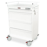 Value Punch Card Cart with Basic Electronic Pushbutton Lock with Key Lock Override. Factory Set User and Supervisor Code