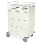 Harloff Standard Punch Card Cart with Basic Electronic Pushbutton Lock with Key Lock Override. Factory Set User and