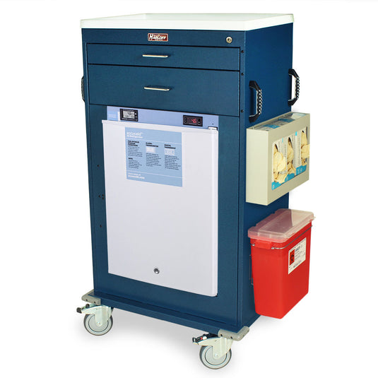 Mobile Refrigerated Vaccine Cart, Two Drawer, Key Lock, VR4302K-AC