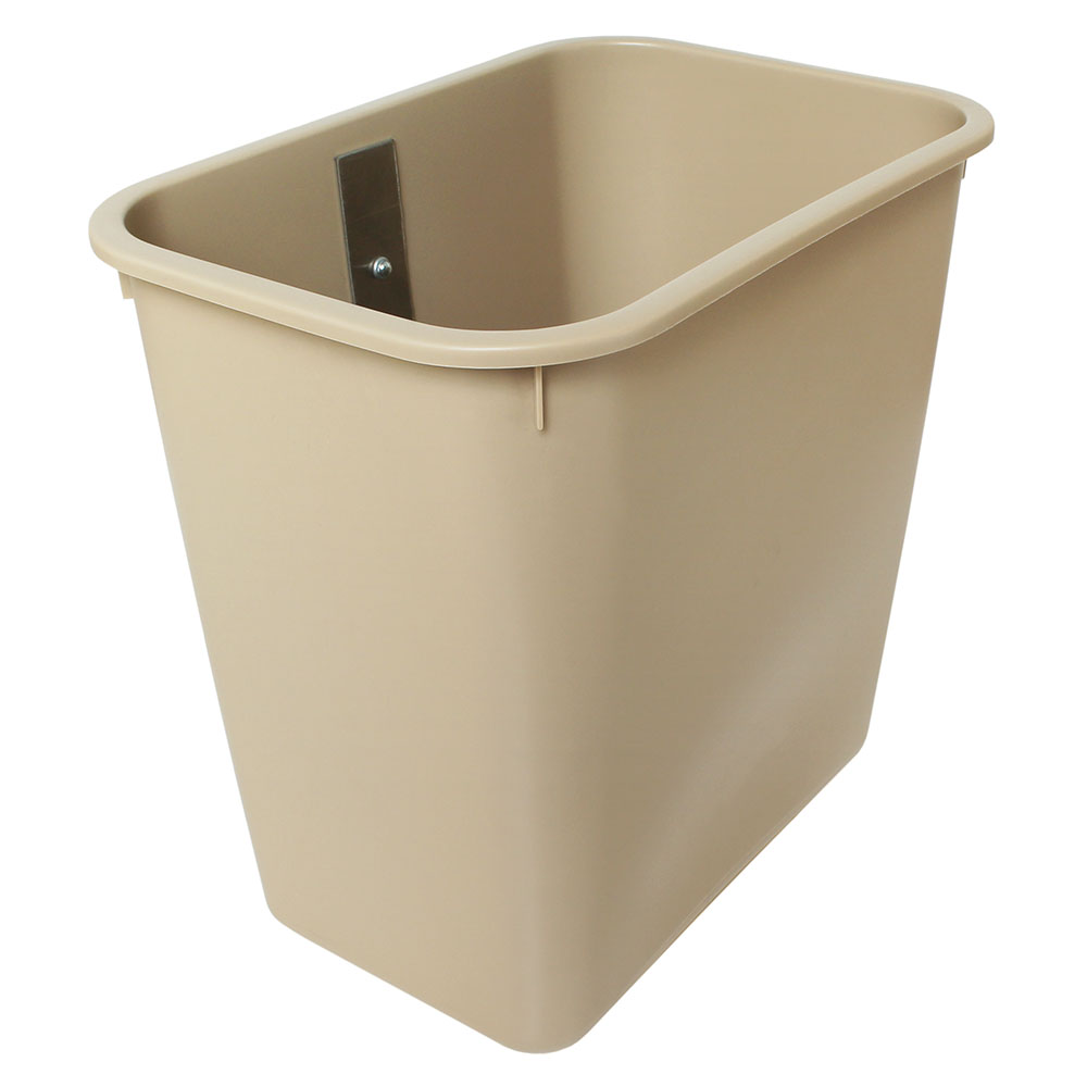 Waste Container (without cover) and Mounting Bracket, Plastic, 3 Gal.; for V-Series