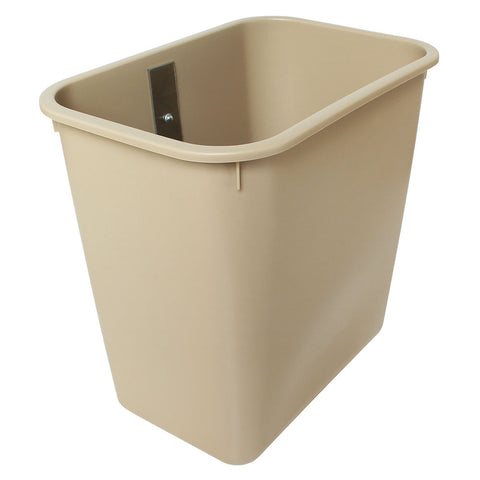 Waste Container (without cover) and Mounting Bracket, Plastic, 3 Gal.; for V-Series