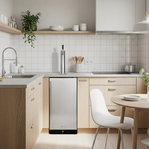 Accucold 15" Wide Built-in Undercounter Kegerator, no Tap Kit Included (Model SBC15NKLHD)