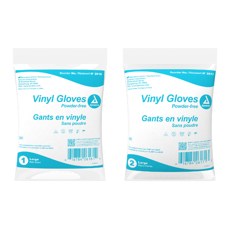 Dynarex Vinyl Gloves in a Bag, Powder-Free - photo 2