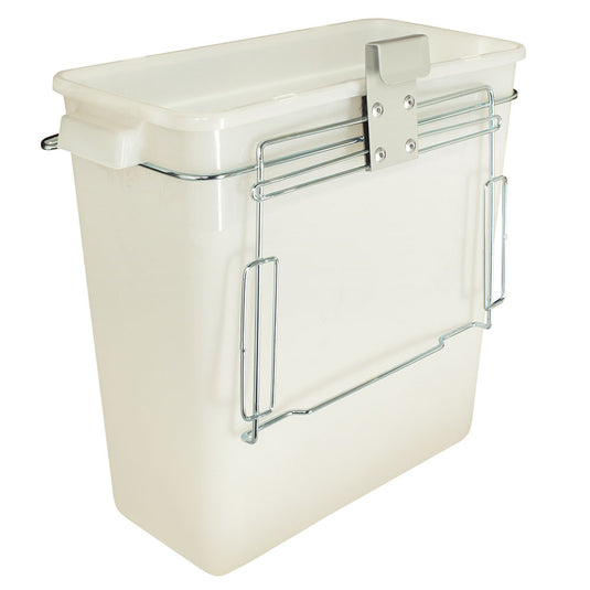 Three Gallon Medical Waste Container for M-Series or A-Series Carts, Rail Clip Mount, WASTE3GALRC