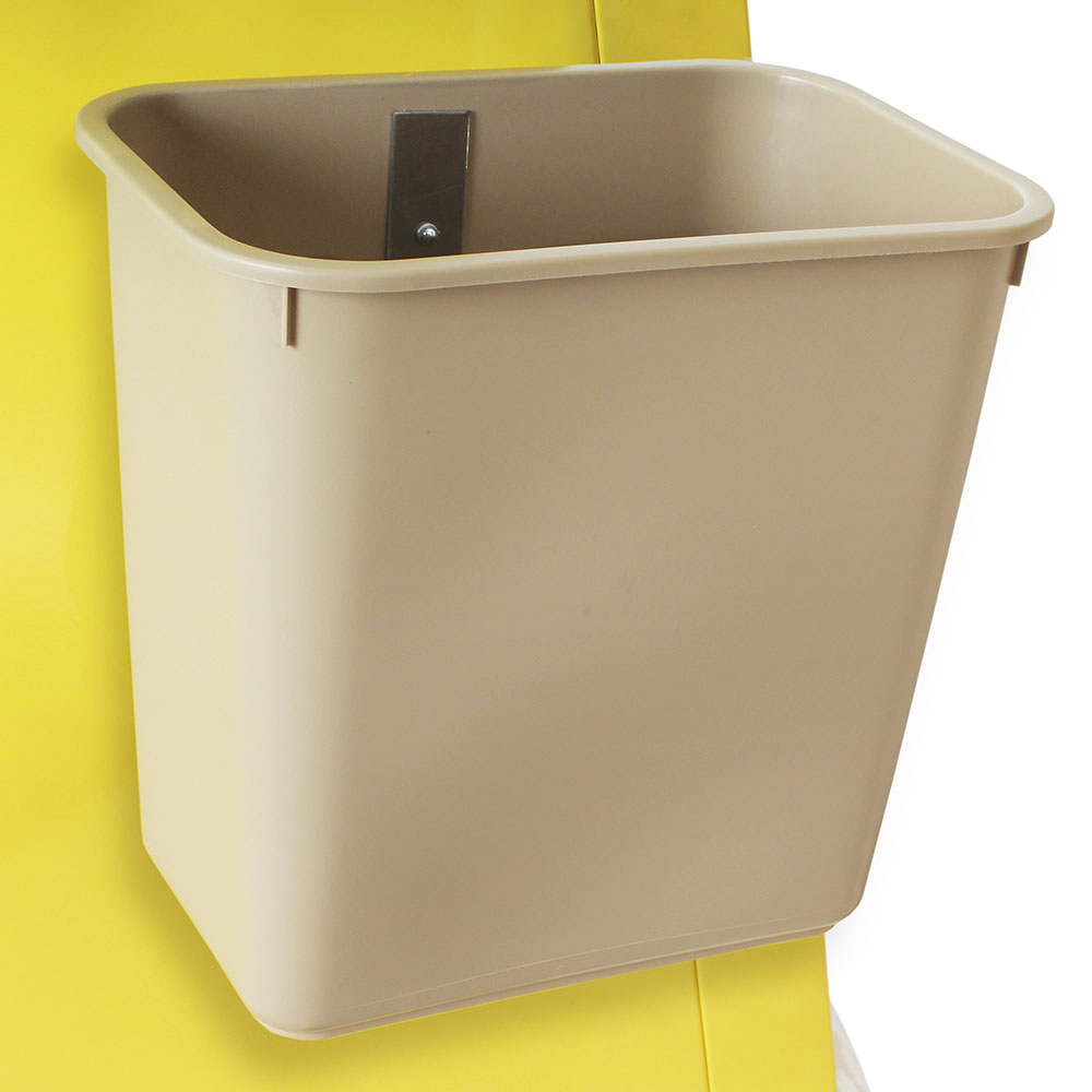 Eight Quart Plastic Waste Container Without Cover, Direct Mount, WASTE8QTDM Main image