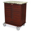 Wood Look Medication Cabinet, Vinyl Coated Aluminum Door with American Natural Finish, Single Door, Single Lock - One Ha