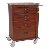 Breakaway Lock Kit, for Wood Vinyl Cats with vertical drawer configuration, Cherry Mahogany finish, factory inst