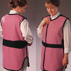 FRONT CLOSING SPECIAL PROCEDURE APRON - .25 mm   Lead Free   24X38 Tye Dye - Large Main image